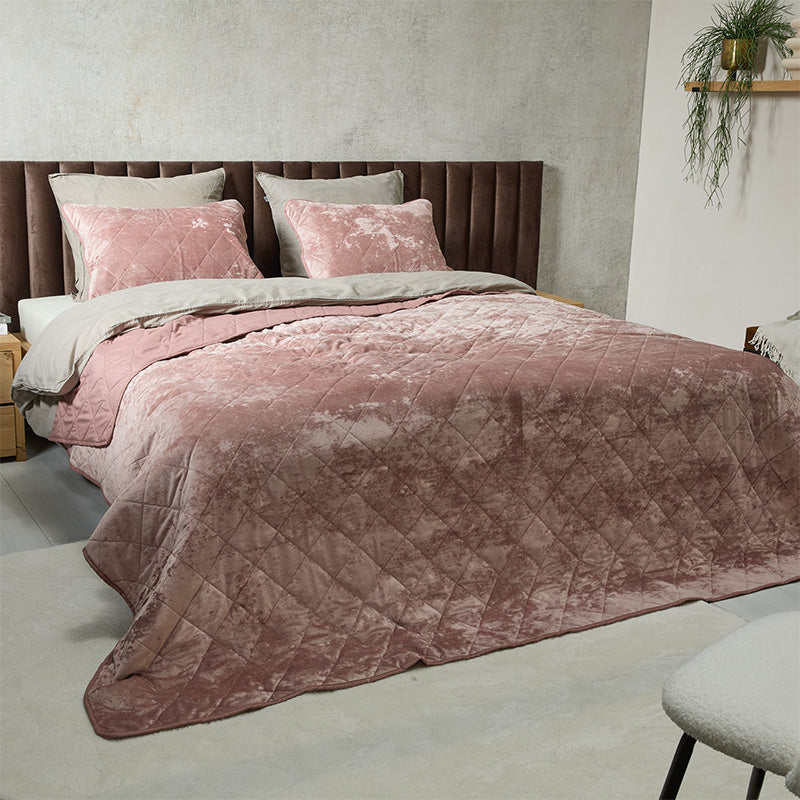 Luxe Velvet Bedsprei Inclusief Kussensloop
