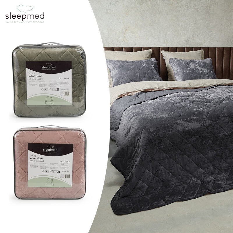 Luxe Velvet Bedsprei Inclusief Kussensloop