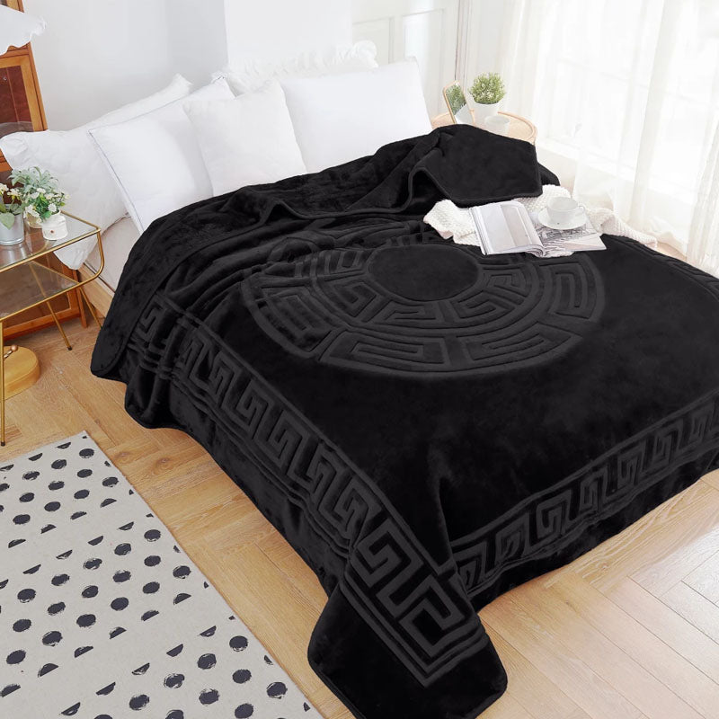 Embossed Zeta Deken 200 x 240 – Zacht, Warm & Stijlvol