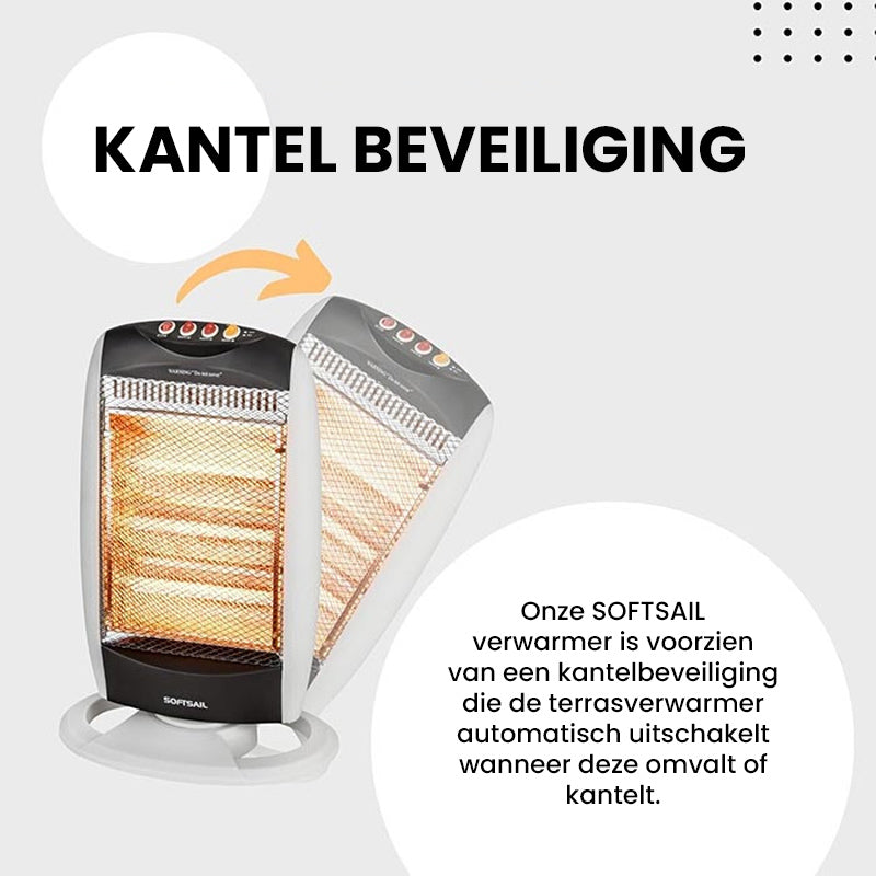 Softsail Halogen Heater - 3 warmtestanden