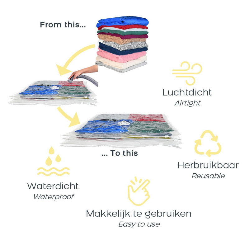 Vacuümzakken Opbergzakken – 7-delige Set