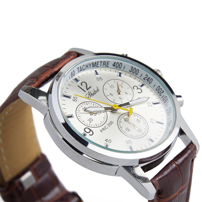 Herenhorloge met Lederen Band – Stijlvol en Tijdloos Design
