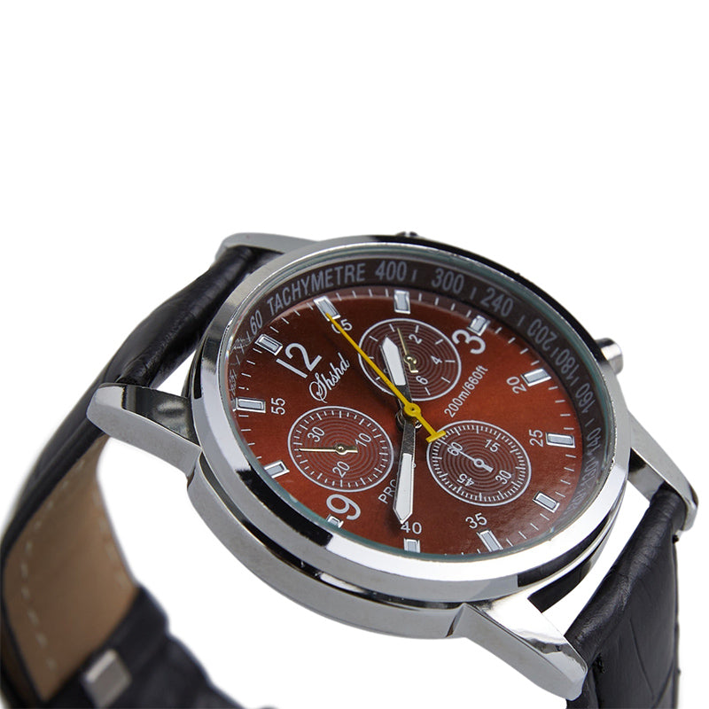 Herenhorloge met Lederen Band – Stijlvol en Tijdloos Design