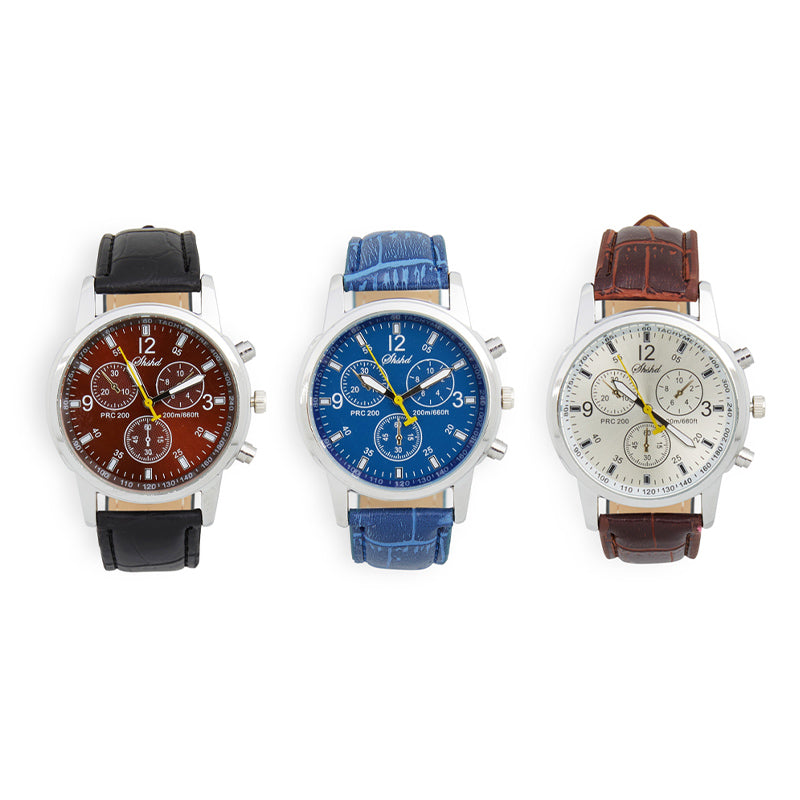 Herenhorloge met Lederen Band – Stijlvol en Tijdloos Design