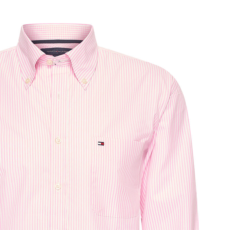 Gestreept Overhemd – Roze