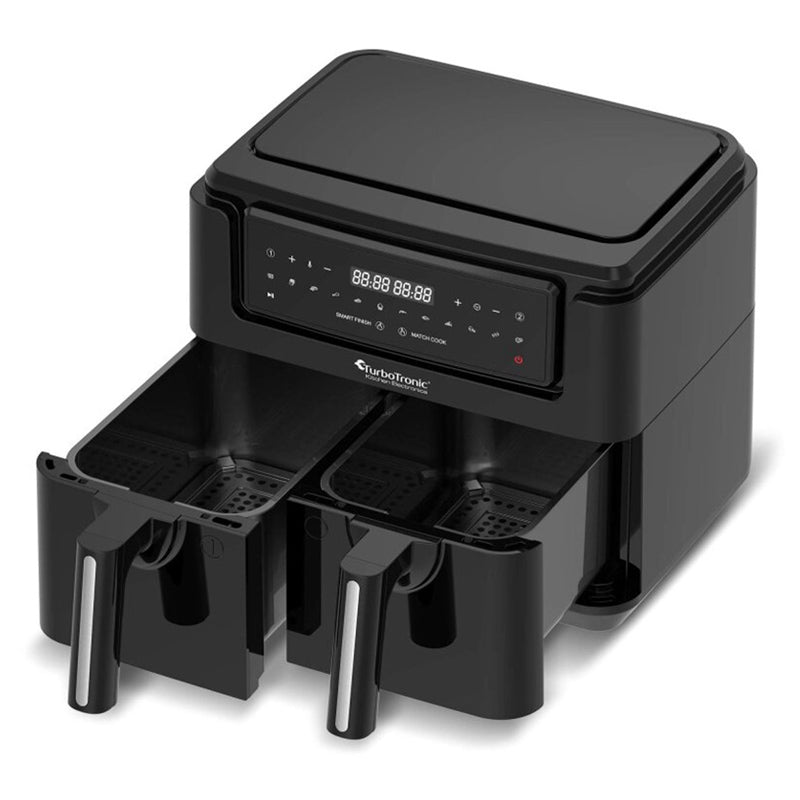 AF118 Dubbele Airfryer XL – 7,6 Liter – Zwart