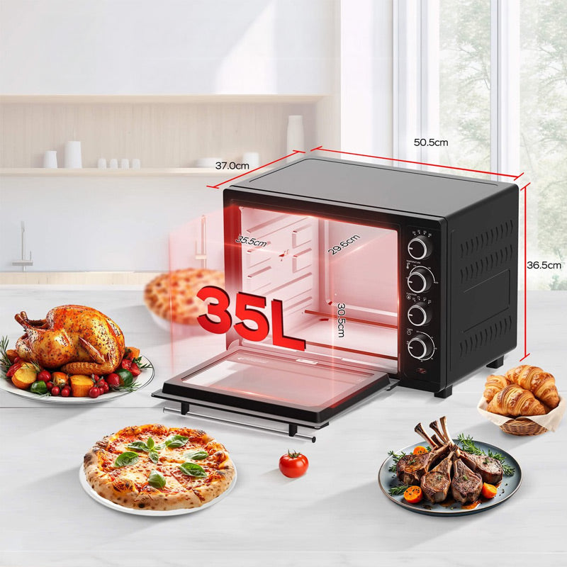EV35 Vrijstaande Oven – 35 Liter – Krachtig & Compact 🍕🔥