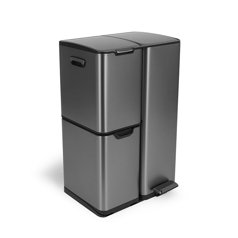 Prullenbak Soft Close 60L – Stijlvol & Geruisloos Afvalbeheer 🗑️