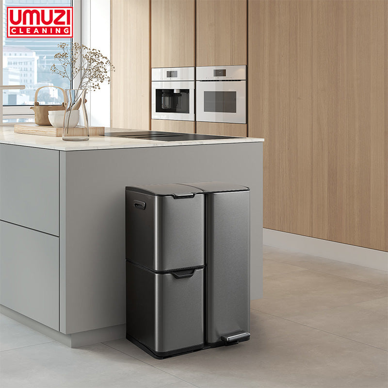 Prullenbak Soft Close 60L – Stijlvol & Geruisloos Afvalbeheer 🗑️