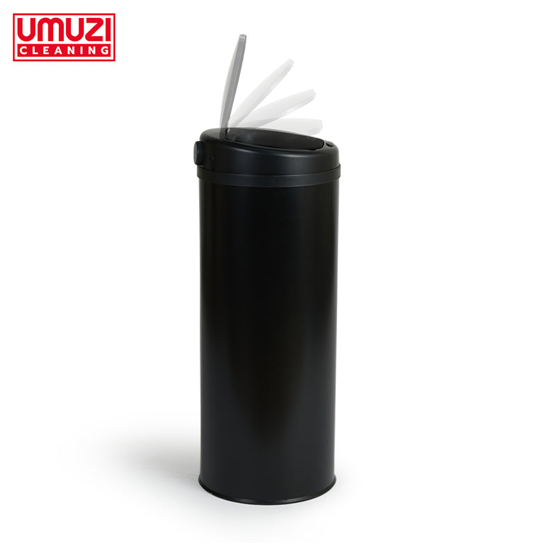 Prullenbak Zwart/Rond 50L - Geheime Deals