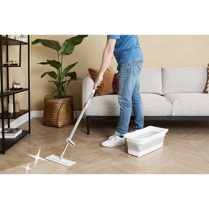 Dweilset inclusief emmer en 4 moppen - Geheime Deals