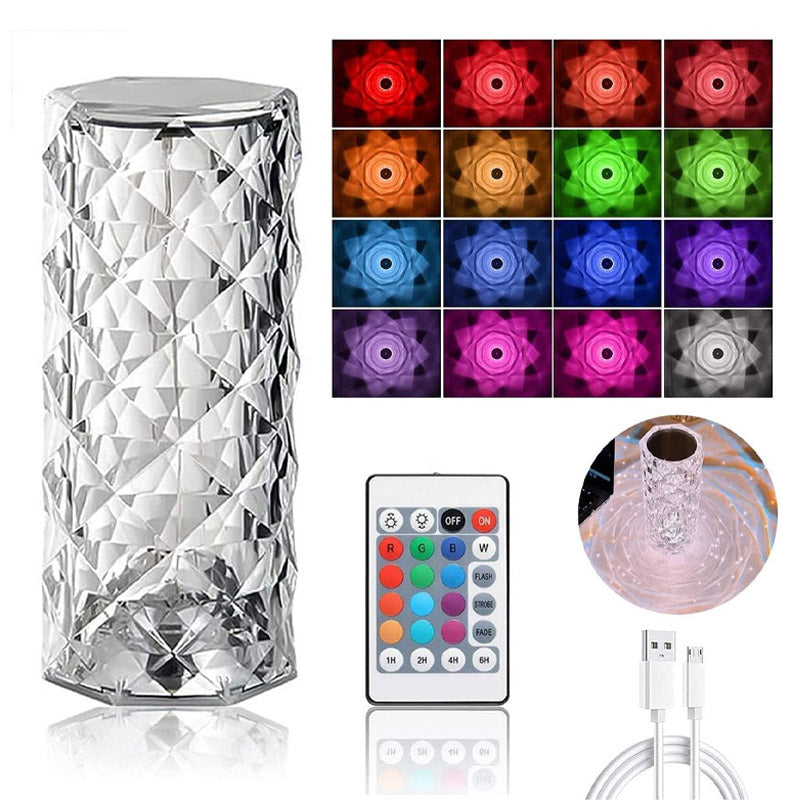 Crystal Diamant Tafellamp – Sfeervolle Verlichting voor Elk Interieur