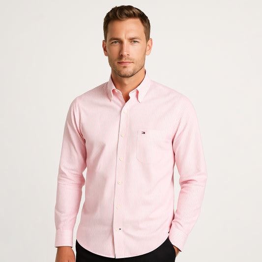 Gestreept Overhemd – Roze
