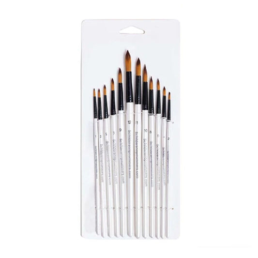 Penselen Set 12 Stuks Nylon Haar – Schilderpenselen voor Schilderen op Nummer en Creatieve Projecten