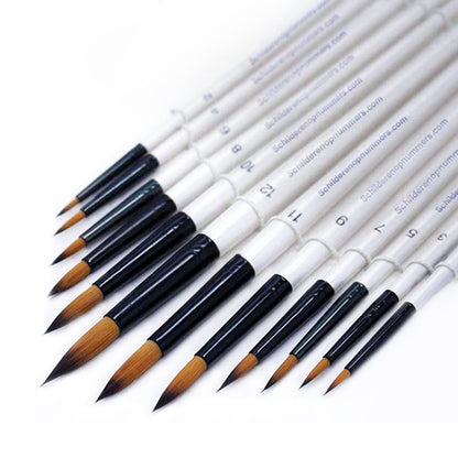 Penselen Set 12 Stuks Nylon Haar – Schilderpenselen voor Schilderen op Nummer en Creatieve Projecten