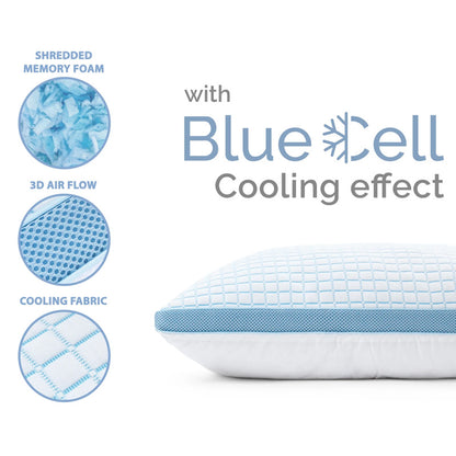 Dreamhouse 3D Blue Cell Tech Verkoelend Memory Foam Kussen – 50 x 70 cm