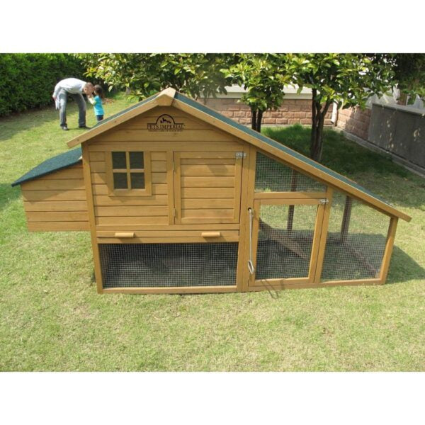 Pets Imperial Sandringham XL Kippenhok – Kippenvilla met Ren voor 4 tot 6 Krielkippen