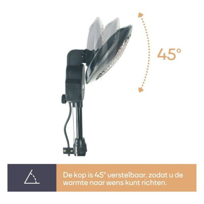 Staande Terrasverwarmer 2000W IP34 – Directe Warmte voor Buiten