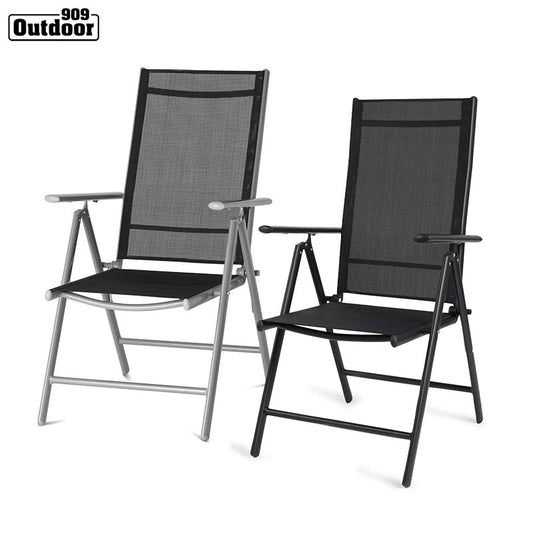 Set van 2 Aluminium Tuinstoelen – Lichtgewicht comfort in stijl