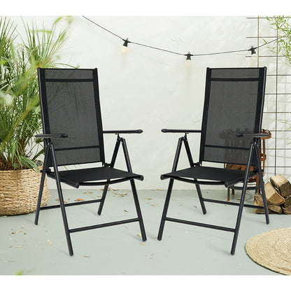  Set van twee aluminium tuinstoelen - Geheime Deals