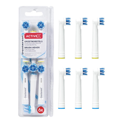 Dente Rest Active X Opzetborstels – Grondige reiniging voor Oral-B elektrische tandenborstels