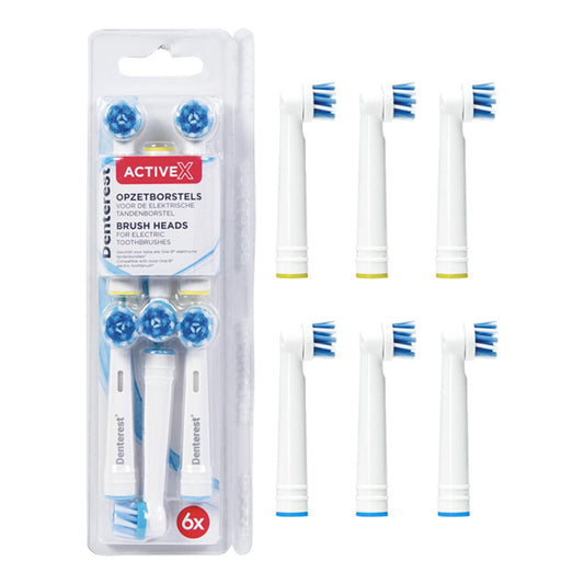 Dente Rest Active X Opzetborstels – Grondige reiniging voor Oral-B elektrische tandenborstels