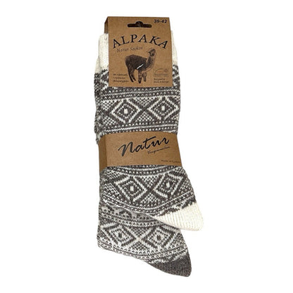 2-Paar Noorse Sokken met Motief