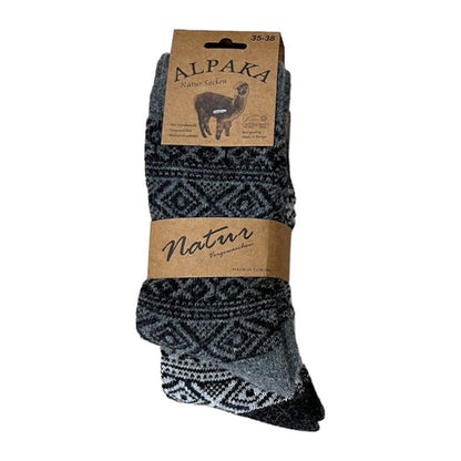 2-Paar Noorse Sokken met Motief