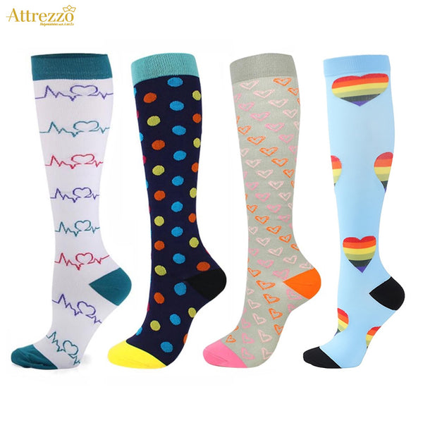 Happy Compressiesokken – Compressiekousen met Print voor Dames & Heren