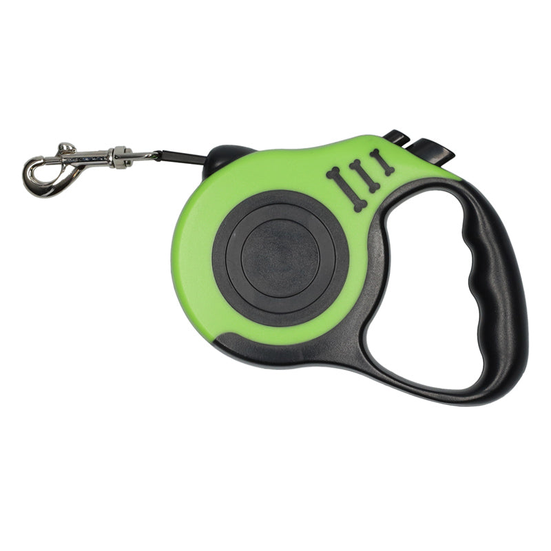 Automatische Hondenriem 5 Meter – Intrekbare Rollijn – Geel – Tot 30 kg