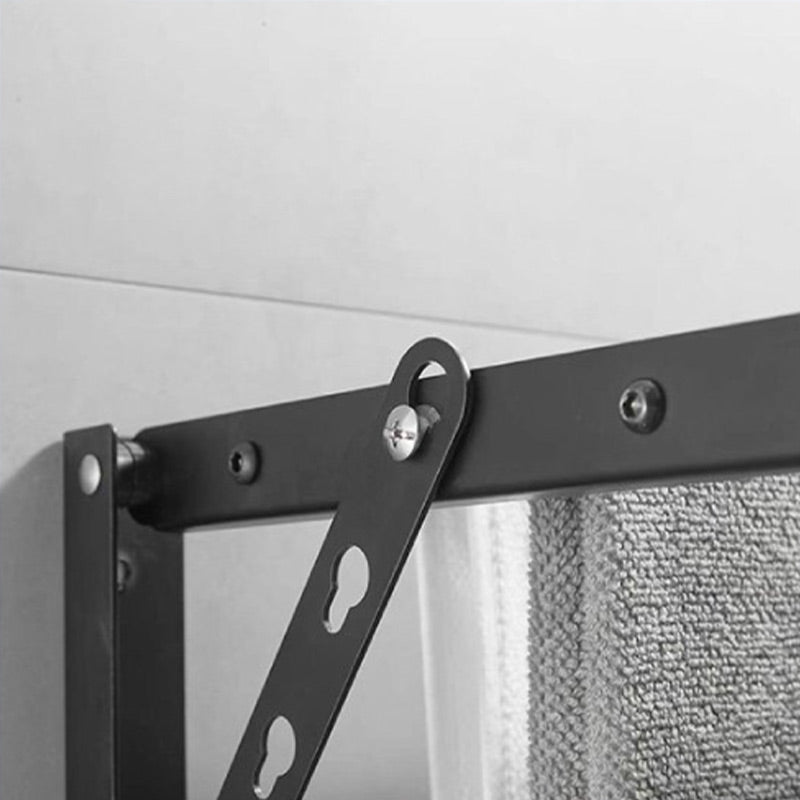 Attrezzo Inklapbaar Wanddroogrek – RVS