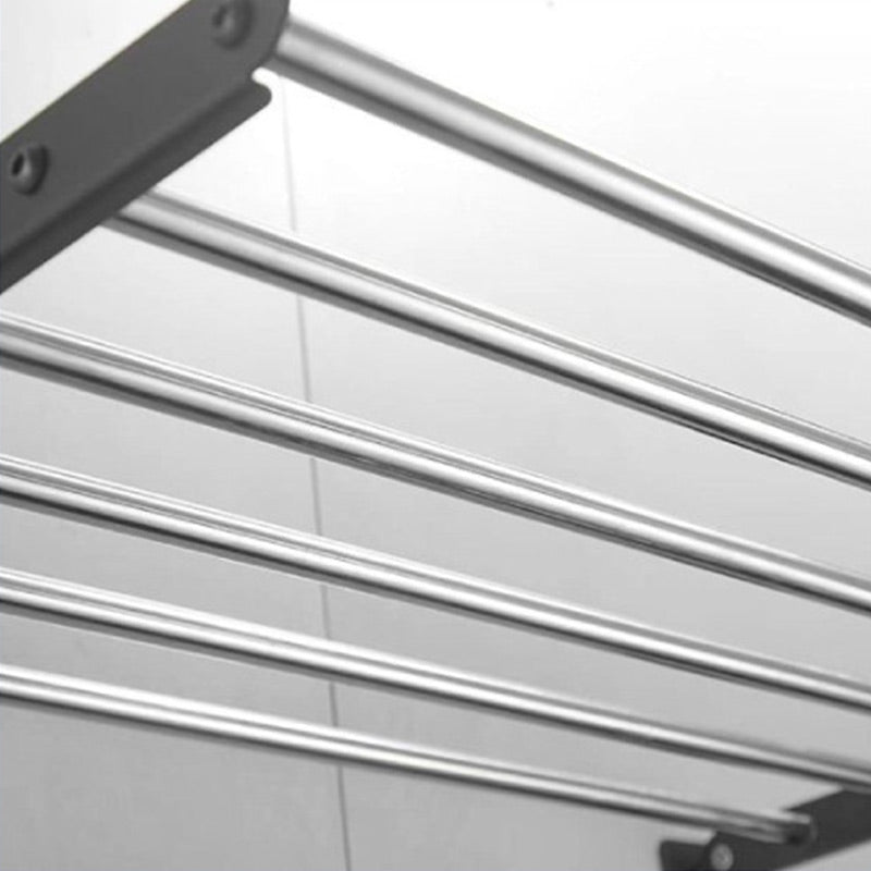 Attrezzo Inklapbaar Wanddroogrek – RVS