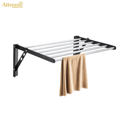 Attrezzo Inklapbaar Wanddroogrek – RVS