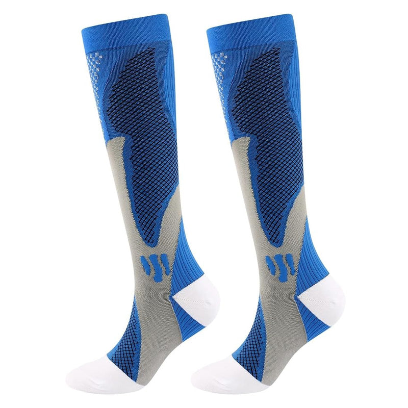 ATTREZZO® Compressiekousen – Sport & Reizen – Blauw, Roze of Zwart