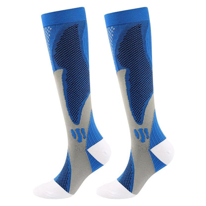 ATTREZZO® Compressiekousen – Sport & Reizen – Blauw, Roze of Zwart
