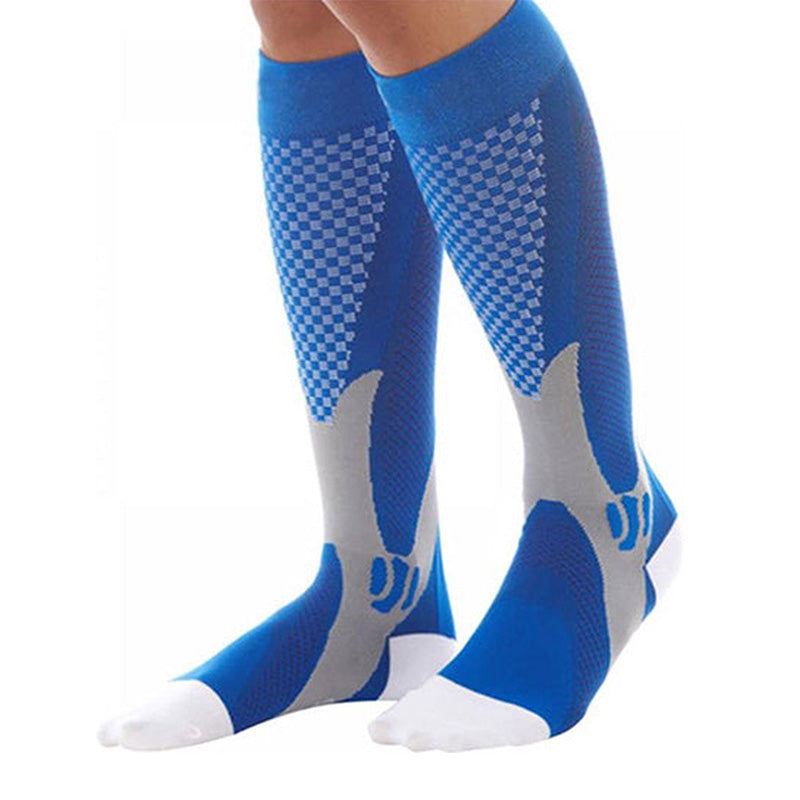 ATTREZZO® Compressiekousen – Sport & Reizen – Blauw, Roze of Zwart