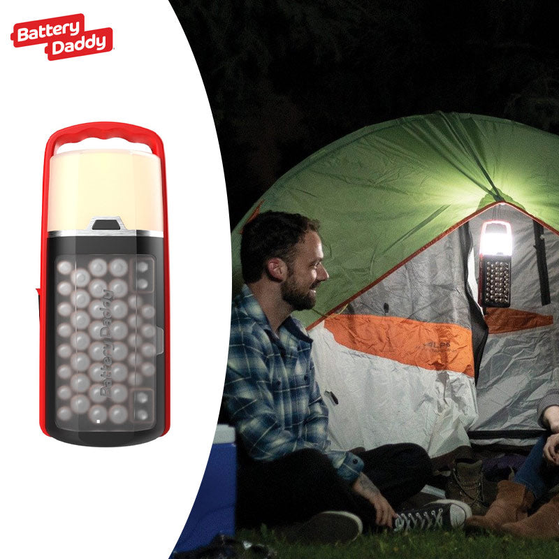 2-in-1 LED-lamp & Batterij-opberger – Voor 42 Batterijen