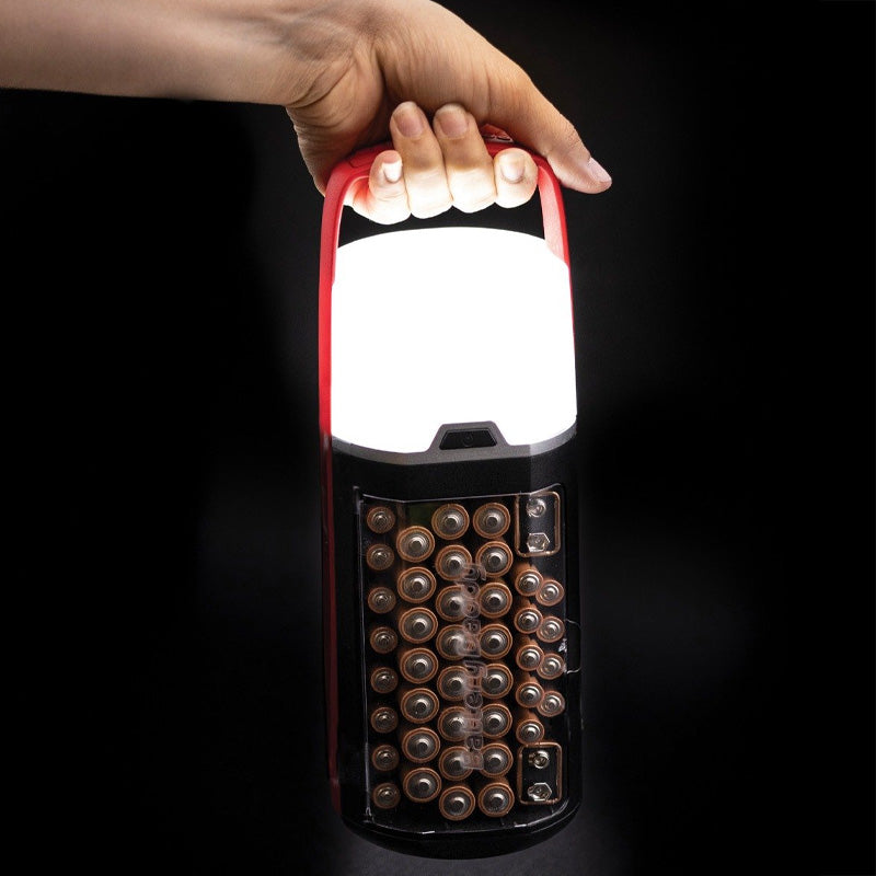 2-in-1 LED-lamp & Batterij-opberger – Voor 42 Batterijen