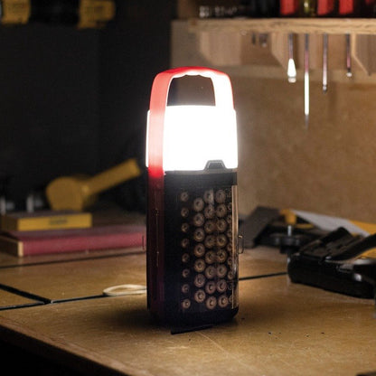 2-in-1 LED-lamp & Batterij-opberger – Voor 42 Batterijen