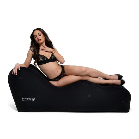 Bedroom Fantasies Opblaasbare Bank – The Lounger Zwart Relax Sofa