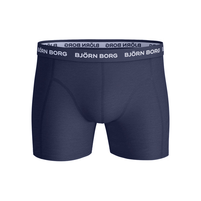 Björn Borg 5-Pack Boxers Blue Mix – Comfortabele Heren Boxershorts van Katoen/Elastaan