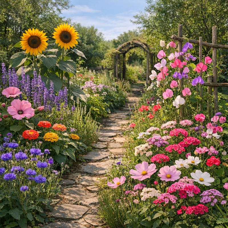 Bloemzaden Mix – 10 Soorten Kleurrijke Tuinbloemen