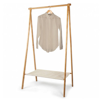 Blokker Bamboe Kledingrek – 86,4 cm Breed – Met Opbergplank