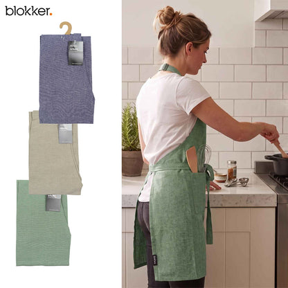 Blokker Keukenschort – 100% Organisch Katoen – Keuze uit 3 Kleuren