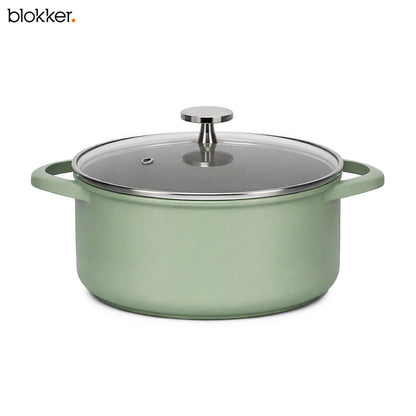 Blokker Luxe Soeppan 24 cm – 4,85 Liter – Saliegroen – PFAS-vrij