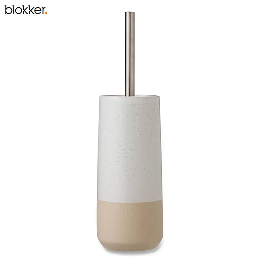 Blokker Toiletborstel Jade – Keramiek – Beige – Ø 10,5 x 35,5 cm
