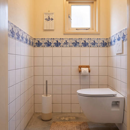 Blokker Toiletborstel Jade – Keramiek – Beige – Ø 10,5 x 35,5 cm