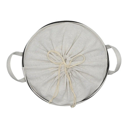 Blokker Wasmand Ø 39 x 64 cm – Opvouwbaar – Zwart/Wit