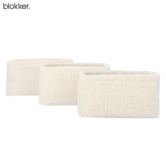 Blokker Arlanda Manden – Set van 3 – Witte Teddy Opbergmanden
