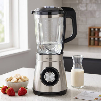 Blokker Blender BL-13203 1000W – Glazen Kan 1,75 Liter – RVS